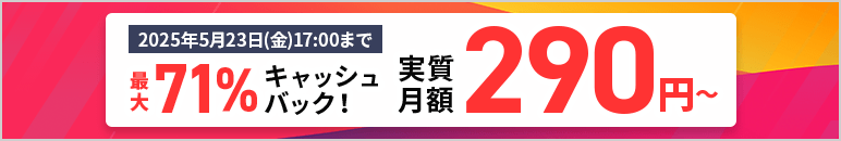 ¼290ߡ71󥭥åХåڡ 5/23ޤ!